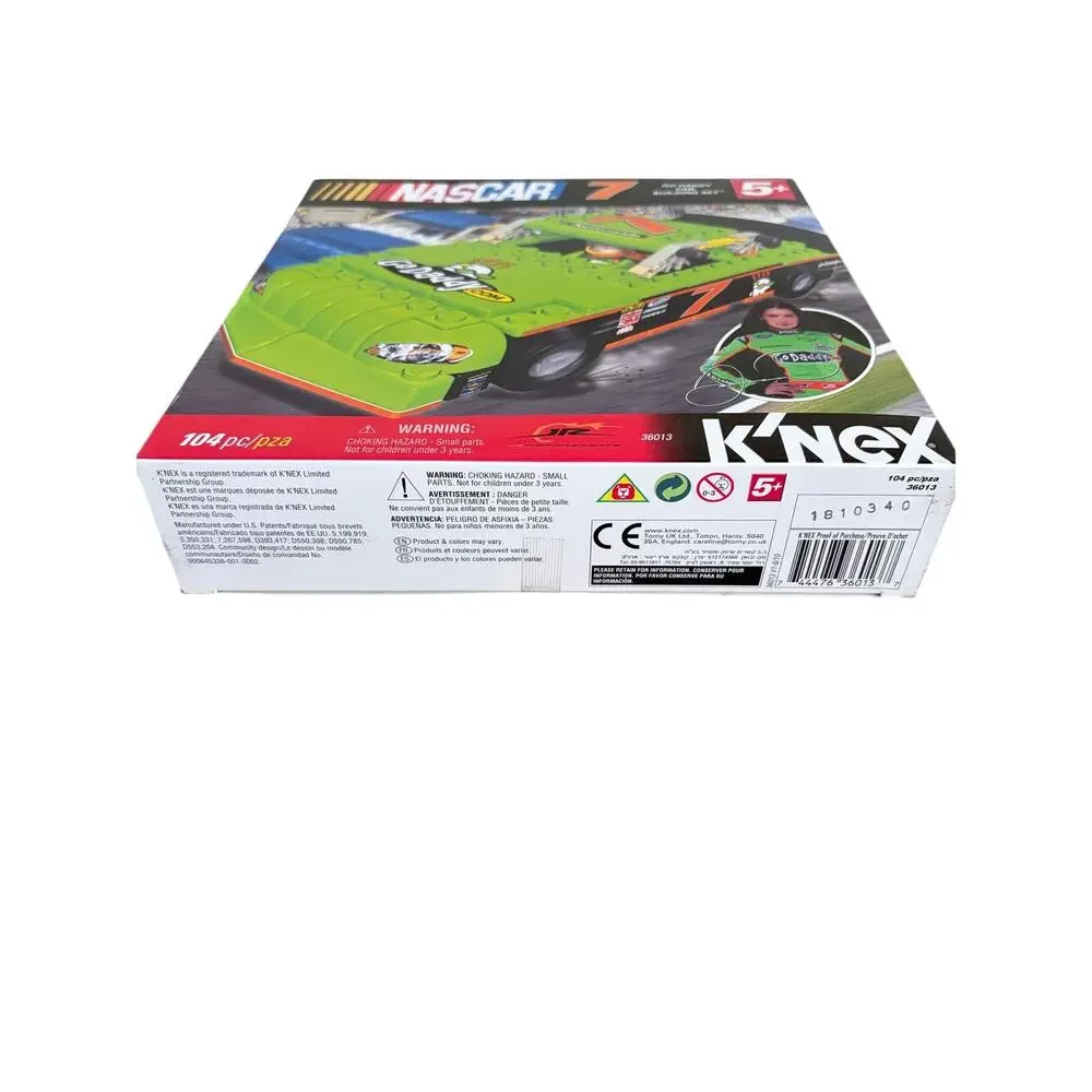 K'NEX NASCAR Go Daddy Car Building Set 104 Pieces Danica Patrick 2010-NIB